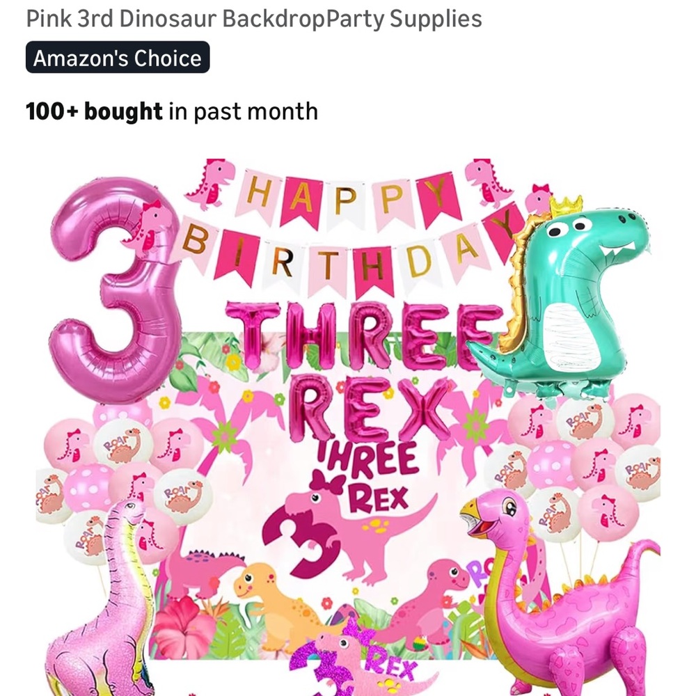 4D Foil Dinosaur Balloon Set